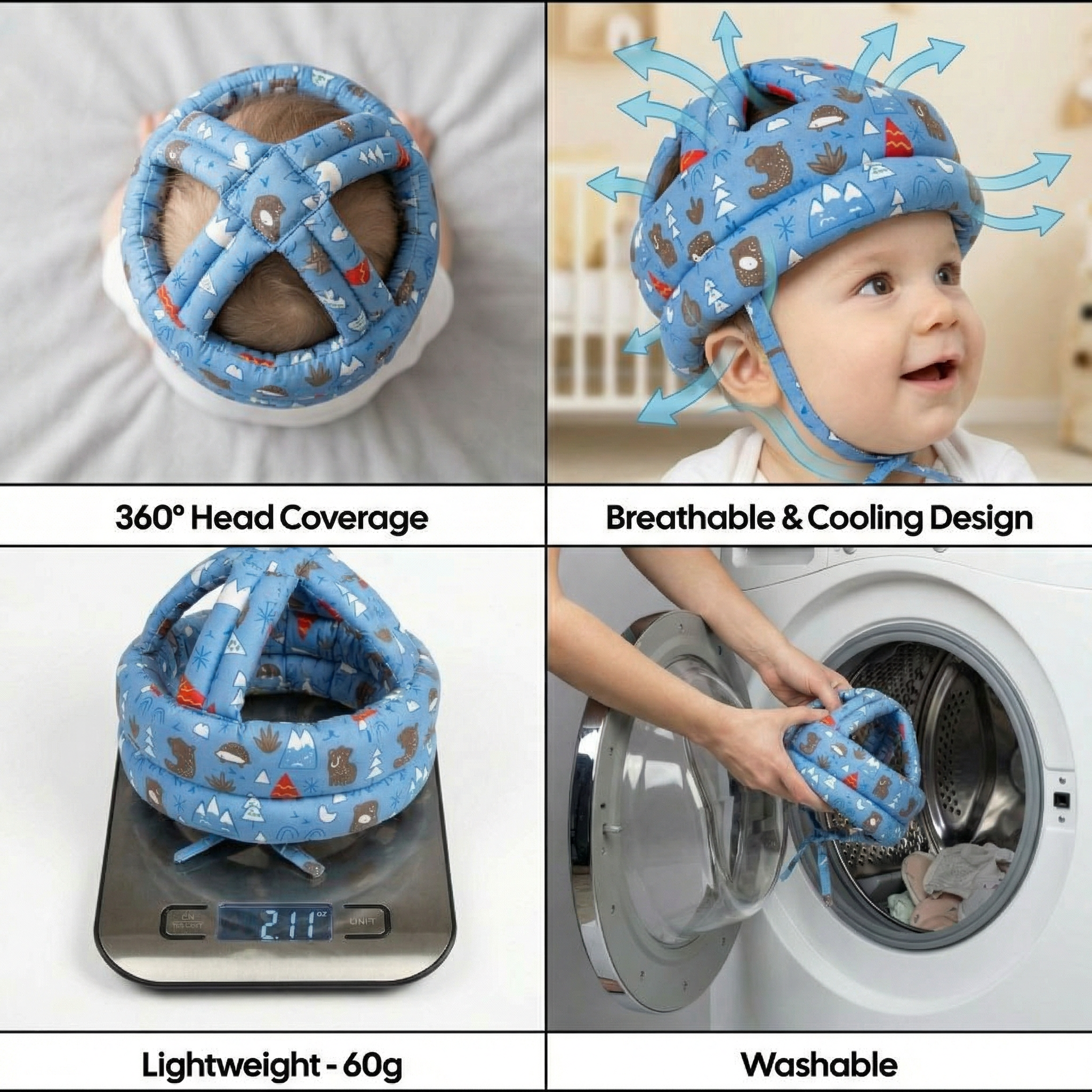 BabyGuard™ - Baby Head, Skull & Brain Safety Cap
